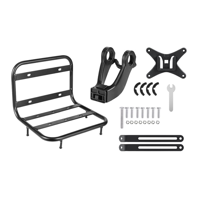 Portabultos Delantero para Bicicleta con Estante Portaequipaje Aluminio Aleación Capacidad 15kg Instalación Fácil Apto para Deportes al Aire Libre