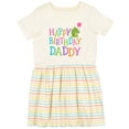thumbnail image 3 of Inktastic Happy Birthday Daddy Boy Girl Party Girls Toddler Dress, 3 of 5