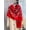 Lime Red, variant on Boho Style Plants Embroidery Double Sided Scarf, Casual Soft Warm Fringe Trim Shawl for Women & Men, Fashion Accessories for Daily Wear