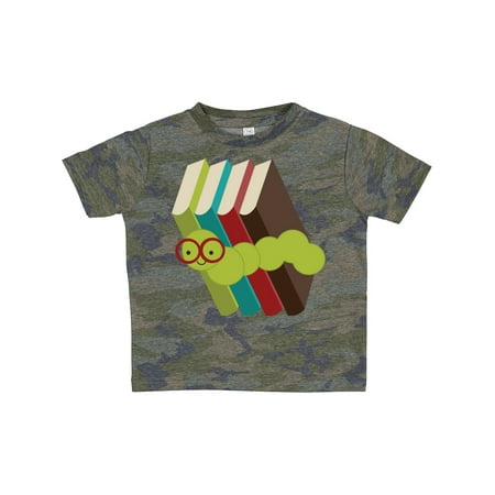

Inktastic Bookworm Books Reading Gift Toddler Boy or Toddler Girl T-Shirt