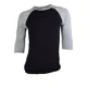 thumbnail image 1 of Playera Manga 3/4 Manga Ranglan Hombre Torso Negro A022, 1 of 3