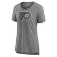 thumbnail image 2 of Women's  Gray Philadelphia Flyers Slow Whistle Tri-Blend T-Shirt, 2 of 3