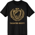 thumbnail image 3 of American Football Tailgating Society Adult Black Crew Neck Short Sleeve Tee-Medium, 3 of 4