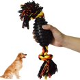 thumbnail image 4 of Juguetes para masticar para perros Rojo Verde con cuerda de goma resistente para perros pequeños medianos y grandes, 4 of 5