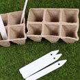 Hongchegh Pulp Cup 100pcs Pulp Pot Plant Starters Herb Nursery Cup Kit