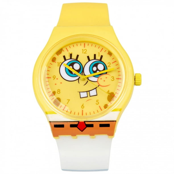 SpongeBob SquarePants Profile Watch Face w/ Plastic Printed Strap - Walmart.com SpongeBob SquarePants Profile Watch Face w/ Plastic Printed Strap - Walmart.com