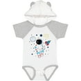 thumbnail image 3 of Inktastic Astronaut the Moon Spaceship and Shooting Star for Light Colors Boys or Girls Baby Bodysuit, 3 of 5