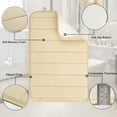thumbnail image 5 of REGALWOVEN 2Pcs Memory Foam Bath Mat Non Skid Velvet Absorb Water Bath Rug  for Bathroom Kitchen Soft Carpet Beige, 5 of 8