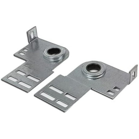 

Garage Door End Bearing Plate Residential Bracket - One Pair (L&R) 3 3/8 Shaft Offset 12 Gauge Steel By Brand Garage Openers and Parts