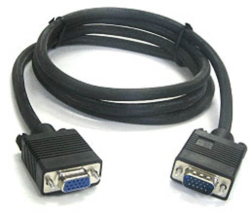 15/'Ft SVGA VGA Monitor Extension Cable Male to Female 15/' Feet PC Video M-F