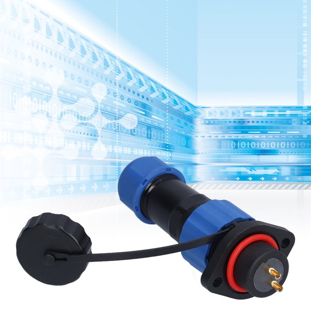 LYUMO Flange Aviation Plug Socket, 16mm Aviation Connector Plug Circular For Instrumentation For Communication Equipment