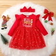 thumbnail image 2 of MesaSe Robe de Saint-Valentin pour Bébé Fille Nourrisson Tout-Petit, Jupe Tutu à Manches Longues, Dentelle Pailletée, Robe d'Été Princesse, 2 of 7