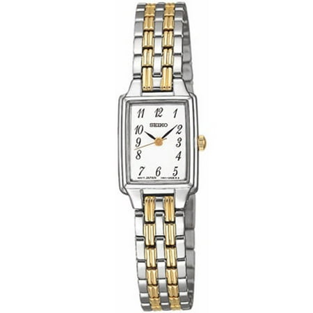 Seiko Women's STAINLESS STEEL & GOLD-TONE WATCH WITH WHITE DIAL