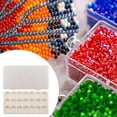 thumbnail image 6 of Bead Board Organizer Bead Sorting Pad Bead Storage Mat Sponge Material 21 Slot Design for Jewelry Artists and Crafters, 6 of 9