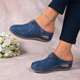 thumbnail image 6 of DIVVce Mules For Women Round Toe Slip On With Metal Chain Accent Footwear For Casual Office And Everyday Wear, 6 of 8