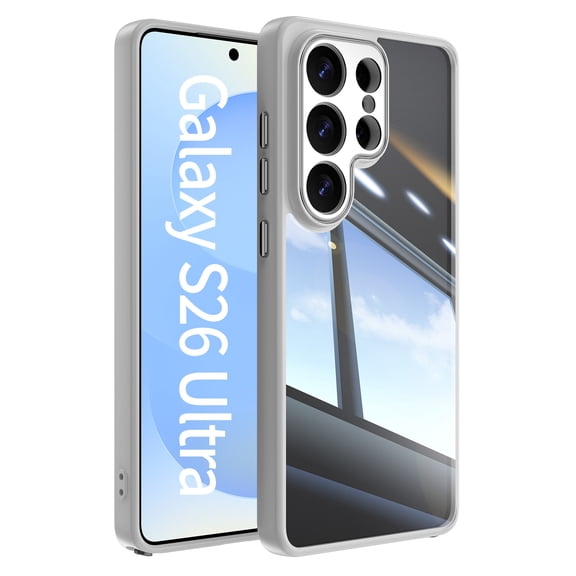 Strong Magnetic for Samsung Galaxy S26 Ultra Phone Case, [Compatible with Magsafe][Anti Yellowing] [Camera Lens Protector]Slim Thin Shockproof Protective Cover for Samsung Galaxy S26 Ultra, Gray