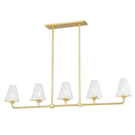 

5 Light Linear In Vintage-Transitional Style 9.5 Inches Tall And 6 Inches Wide-Aged Brass Finish Mitzi H495905-Agb