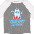 thumbnail image 4 of Inktastic 1st Birthday Boy Rocket Ship Boys Long Sleeve Baby Bodysuit, 4 of 5