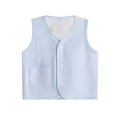 thumbnail image 1 of Gibobby Blusas De Niñas Chaleco transpirable de color sólido para niños pequeños de verano en lados Use un informal adecuado para 0 a 2 años （Azul， 12-18 Meses), 1 of 5
