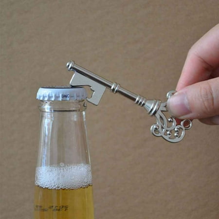 Tech Bottle Opener Keychain - Holiday Clearance 2PCS Retro Metal Portable Key Beer Bottle Opener Ring Bar Hangings Keychain for Wedding Party(Random Color)