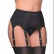 thumbnail image 1 of XmhyTop Cinturón de Liguero Mujer, Cintura Alta en Malla Vintage con Tirantes Ajustables y Clip Metal, Sin calcetines y bragas,El estilo C,Talla XL Negro, 1 of 2