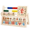 Children Baby Kids Learning Developmental Versatile Flap Abacus Wooden Toys