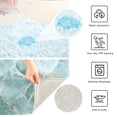 thumbnail image 4 of Toilet Rug U-Shaped Bathroom Rugs Non-Slip Soft Plush Machine Washable Contour Bath Mat Mint Green Marble 24x20, 4 of 9