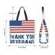 thumbnail image 5 of Balery Thank You Veterans Bolsa Tote Estilo Estético con Cremalleras, Bolsa de Hombro, Bolsa de Compras Grande y Plegable, 5 of 8