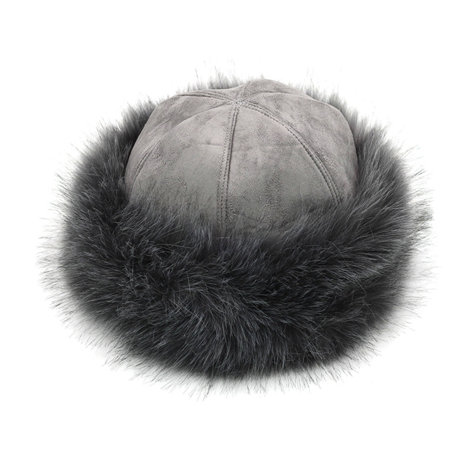Visland 7 Colors Men/Women Plush Hat, Faux Fur Thicken Warm Beanie