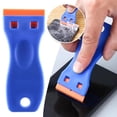 thumbnail image 5 of Plastic Razor Blade Scraper with Replacement POM Blades, Non-Scratch Cleaning Scraper Tool for Removing Labels, Stickers & Glue on Car Glass & Windows, 5 of 9