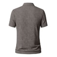 thumbnail image 4 of Mfakffe Golf Shirts for Men Summer Classic Polo Tees Big and Tall Ice Silk Short Sleeve Tshirt Business Collared Top (Brown, L), 4 of 4