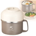 thumbnail image 1 of Ramen Bowl Set Soup Bowl With Lid And Handles Stainless Liner Dishwasher, 1 of 5