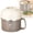 Brown, variant on ZFSBZBS Heat-Insulated 304 Stainless Steel Ramen Bowl with Phone Holder Lid – BPA-Free, Portable Lunch Bowl for Camping, RV, Hiking, Office & Travel,Brown