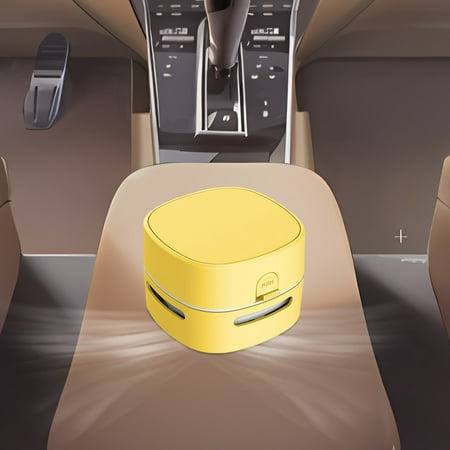 Nkmbld Car Portable Vacuum Cleaner Cleaning Car Sweeping Robot Portable Vacuum Cleaner Gift Large Suction Mini Desktop Vacuum Cleaner Cordless Home Car Father s Day Gifts