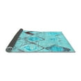 thumbnail image 2 of Ahgly Company Indoor Round Abstract Light Blue Contemporary Area Rugs, 8' Round, 2 of 4