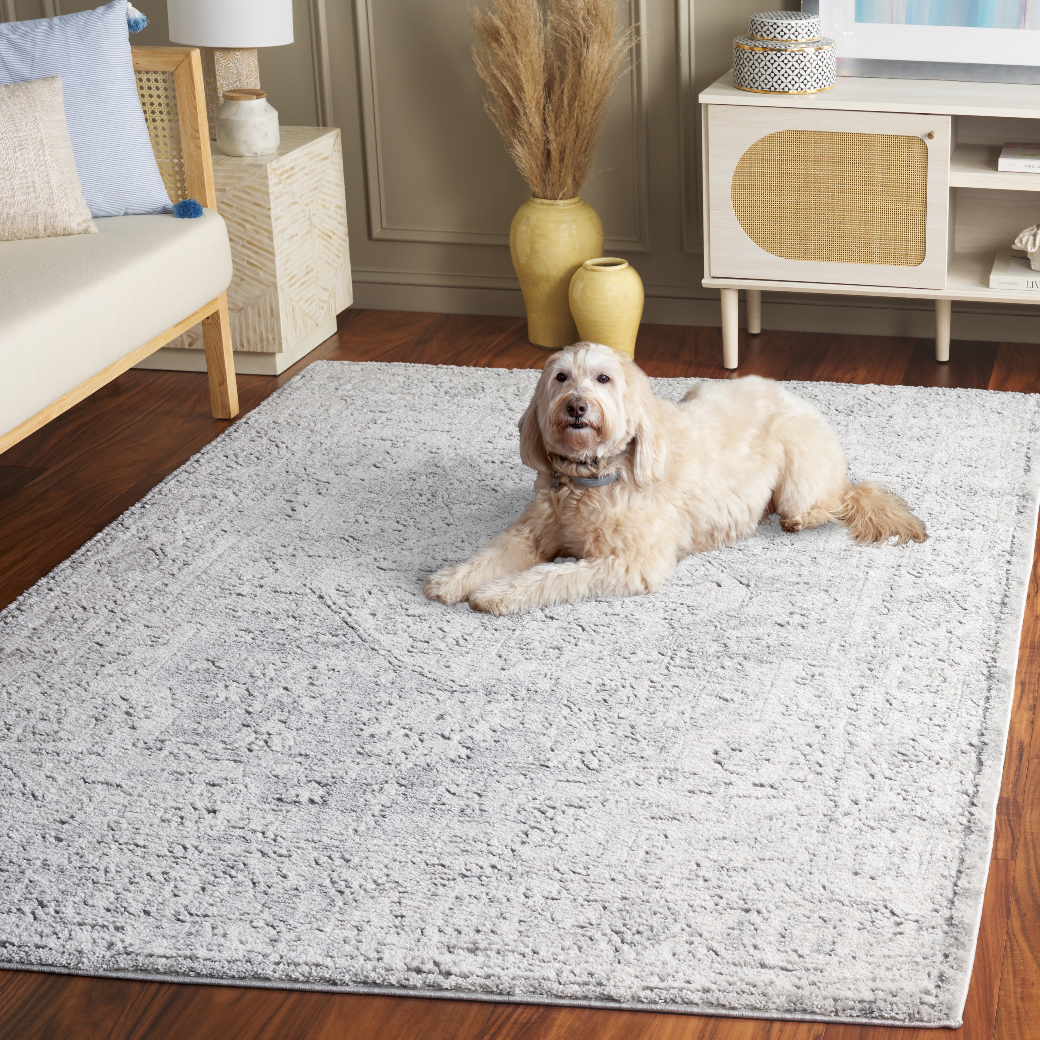 Safavieh Luna Gisselle Medallion Area Rug, Gray/Ivory, 5'3" x 7'6"