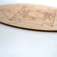thumbnail image 2 of Wood Crystal Grid Altar Chakra Crystal Healing Sacred Geometry Metatron's Cube Witchcraft (A), 2 of 3