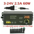 thumbnail image 1 of Adjustable Voltage 3 to 24V AC/ DC Switch Power Supply Adapter with LED Display, 1 of 9