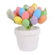 thumbnail image 2 of Olla de huevos de Pascua artificiales, bonsái de huevos de Pascua, decoración colorida de Pascua, olla de huevos de Pascua de espuma para escritorios Plata manchada BLESIY Huevo de Pascua en maceta, 2 of 8