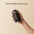 thumbnail image 3 of Travel Tumbler, Outdoor Insulated Coffee Tumbler with Leak-Proof Flip Lid, 12 oz Stainless Steel Mug for Hot & Cold Drinks Terra Brown, 3 of 6