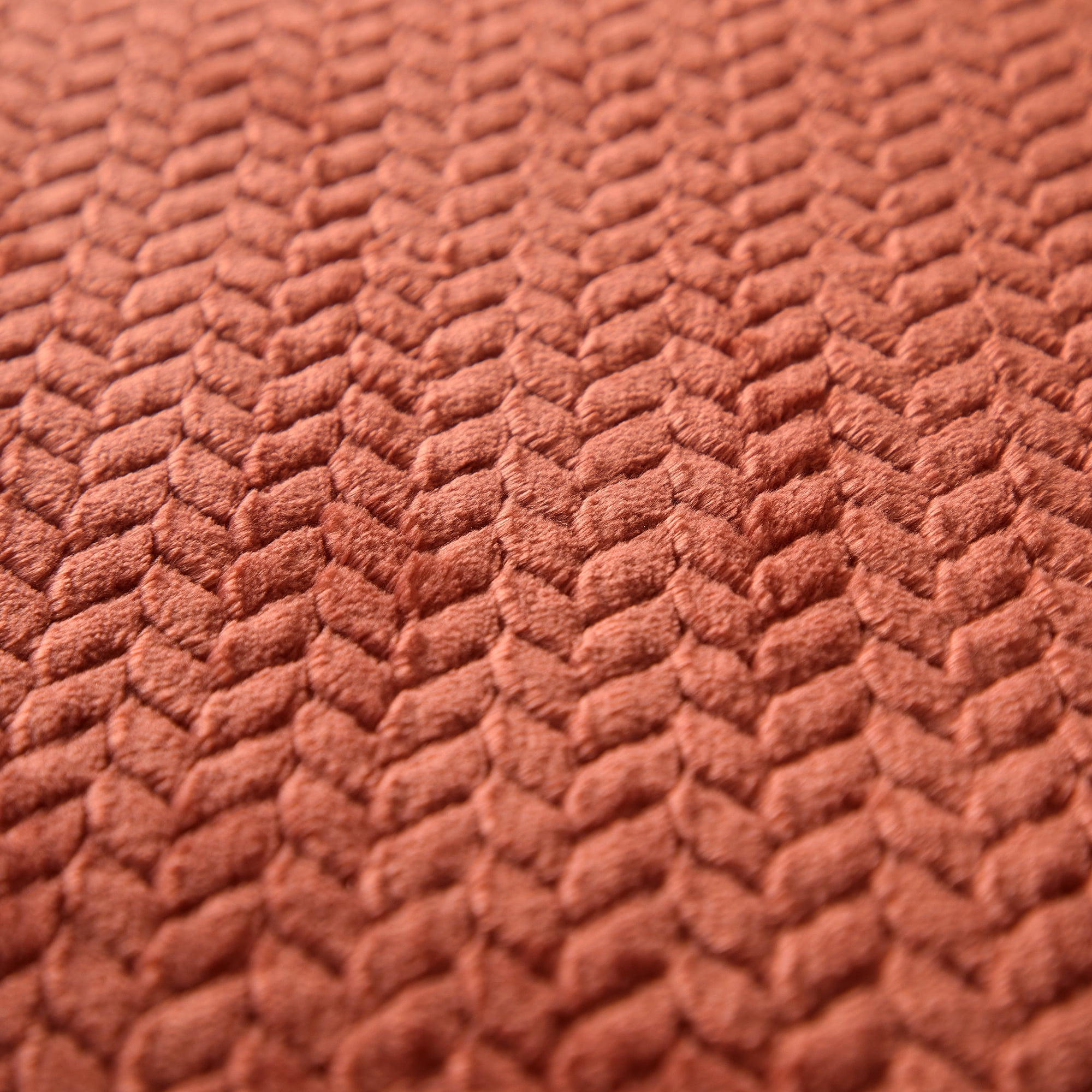 Mainstays Cozy Textured Plush Throw Blanket, Copper, 50"x60" All Ages