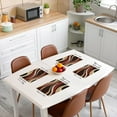 thumbnail image 3 of Erosebridal Retro Striped Place Mats Set of 4 for in Door Dinning, Minimalism Table Place Mats for in Door Dining, Geometric Decor, 3 of 4