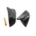 thumbnail image 4 of Carbon Fiber Pattern Rearview Mirror Cover Cap for Tesla Model 3 (2017-2020) - Black ABS Replacement Side Mirror Housing Shell, Part GZ.FK047GL/R (TW) - 27x20x15cm Package, 527g Weight, 4 of 7