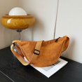 thumbnail image 3 of FLhrweasw Bolsos Cruzados Pana para Mujer Bolso Masa Color Sólido Bolso Bandolera (marrón), 3 of 9
