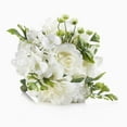 thumbnail image 4 of Enova Home Artificial Cream Hydrangea Rose and Peony Mixed Silk Flowers in Ceramic Vase, 4 of 4