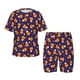 thumbnail image 1 of Fotbe Candy Corn (2) Pijama Estampada de 2 Piezas para Niños – Ropa de Dormir de Manga Corta Cómoda para Niños y Niñas, Camiseta y Shorts de Algodón-Small, 1 of 6