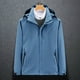 thumbnail image 5 of Mujer Otoño Invierno ropa de abrigo impermeable Color sólido con capucha Slim Fit bolsillos chaqueta con cremallera Casual rompevientos para mujer куртка, 5 of 5