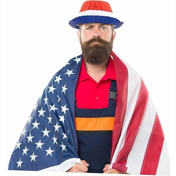 Tupukom 4th Of July Decorations Holiday Independence Day Decor Patriotic Party Supplies Red White and Blue Hat Party Hat for Festive Occasions