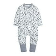 thumbnail image 1 of Body De Bebé Canastilla Onesies Para Niños Pequeños Recién Nacidos Niños De Manga Larga Mameluco De Dibujos Animados Mono Ropa Trajes Gris Odeerbi LM103-1510, 1 of 3