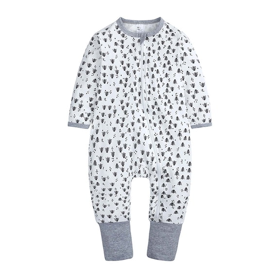 Odeerbi Baby Bodysuit Layette for Toddler Newborn Boys Girls Long-sleeve Cartoon Romper Jumpsuit Clothes Outfits Green